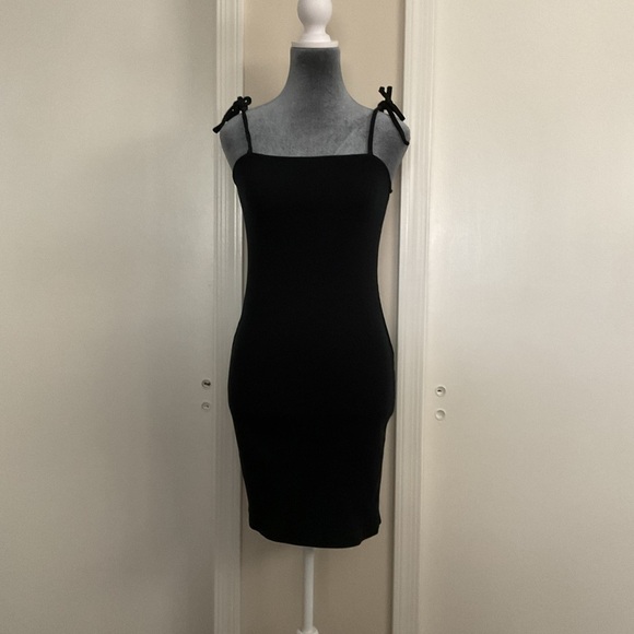 🩵 Wild Fable Black Ribbed Dress - Picture 1 of 5